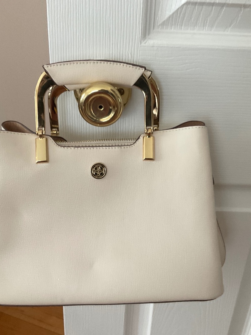 Kate Landry beige new-like condition satchel.
